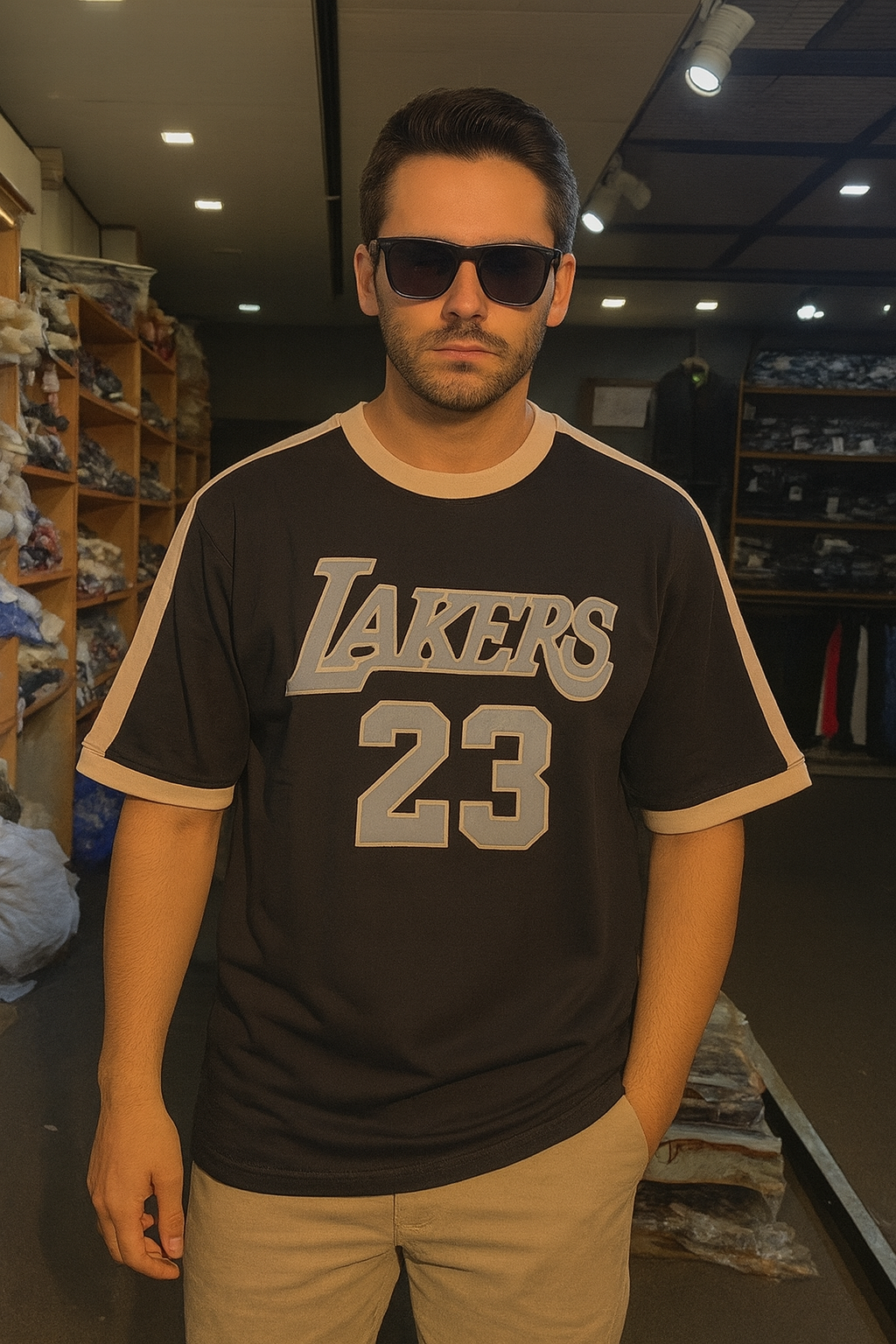 LAKERS 23 PREMIUM DROP SHOULDER TEES