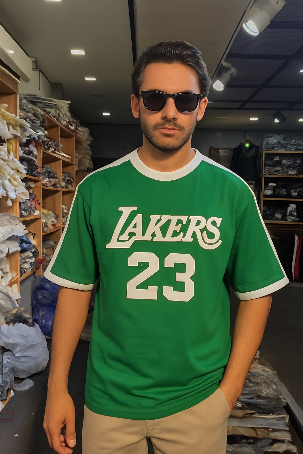 LAKERS 23 PREMIUM DROP SHOULDER TEES