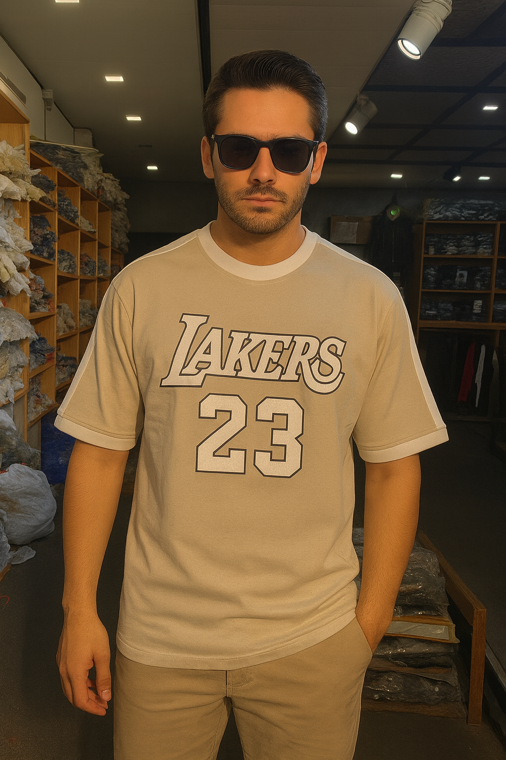 LAKERS 23 PREMIUM DROP SHOULDER TEES