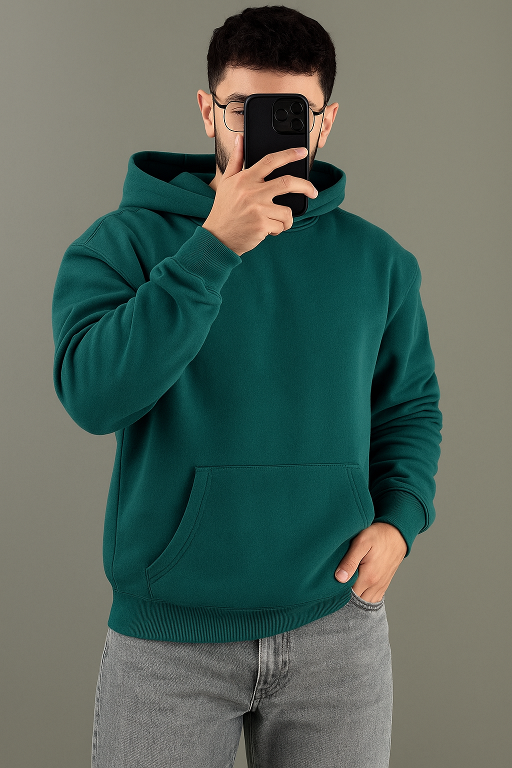 SHINY THICK FLEECE HOODIES ( EXPORT QUALITY)