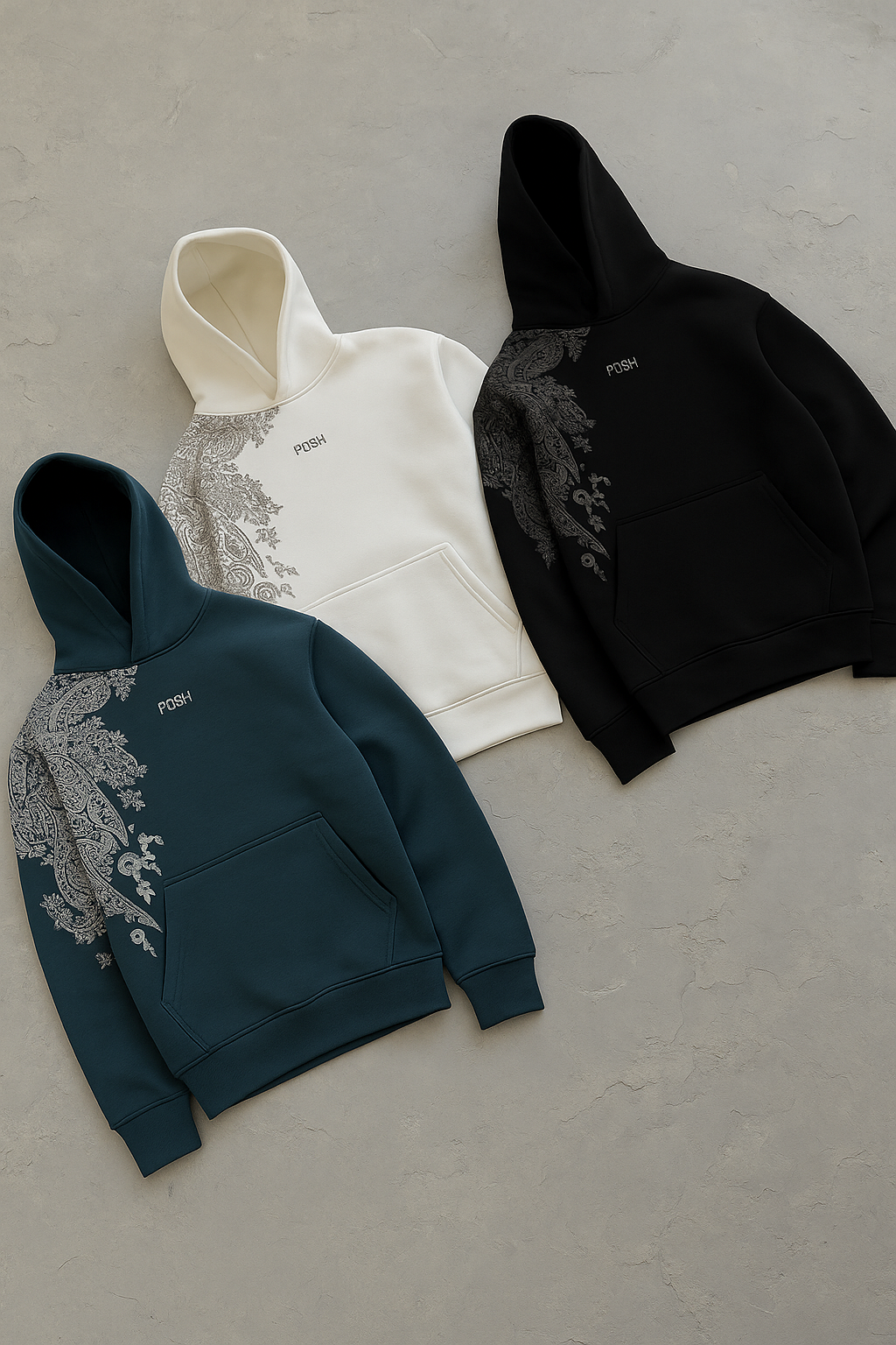 POLIZEI Artistic Floral Hoodie