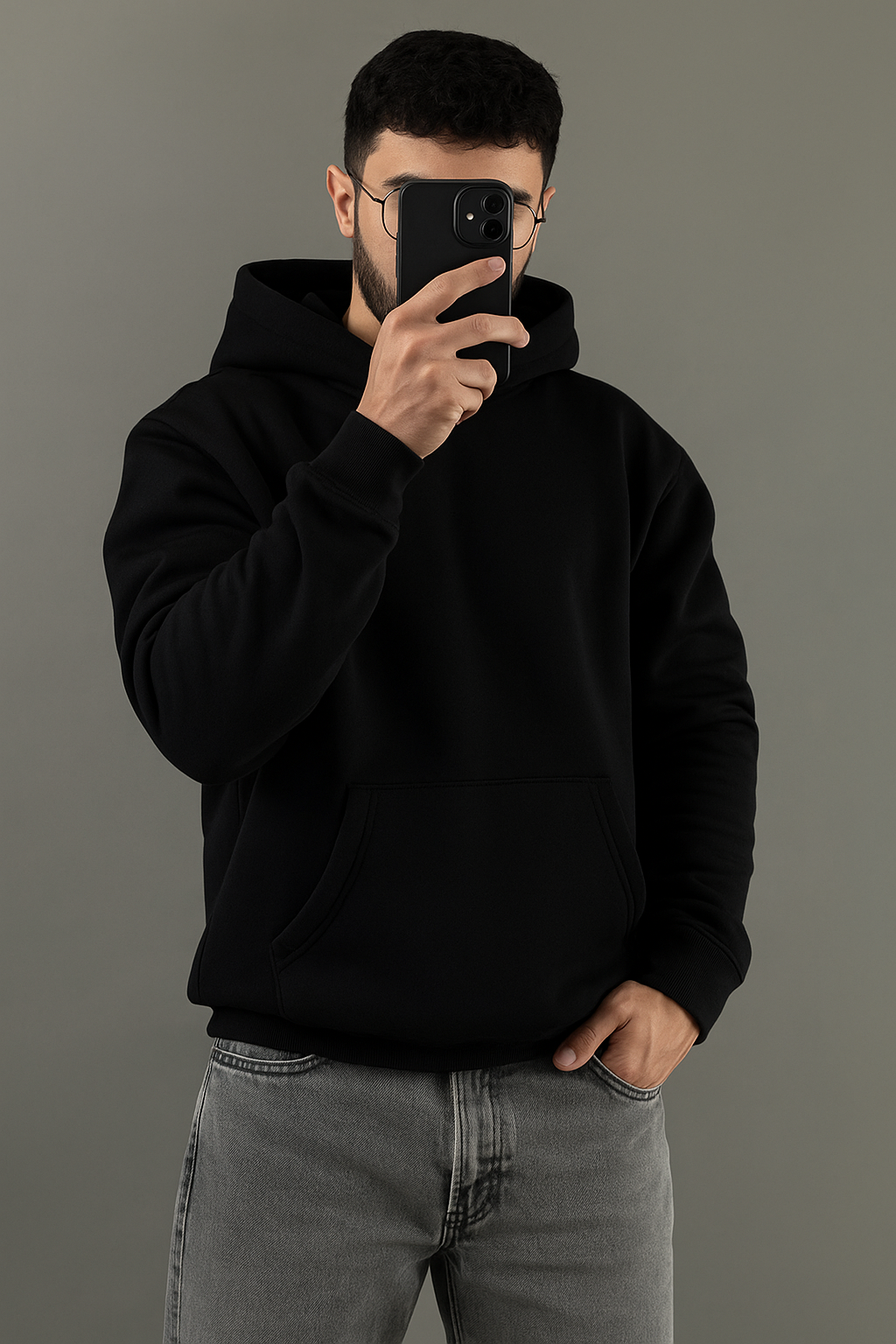 SHINY THICK FLEECE HOODIES ( EXPORT QUALITY)