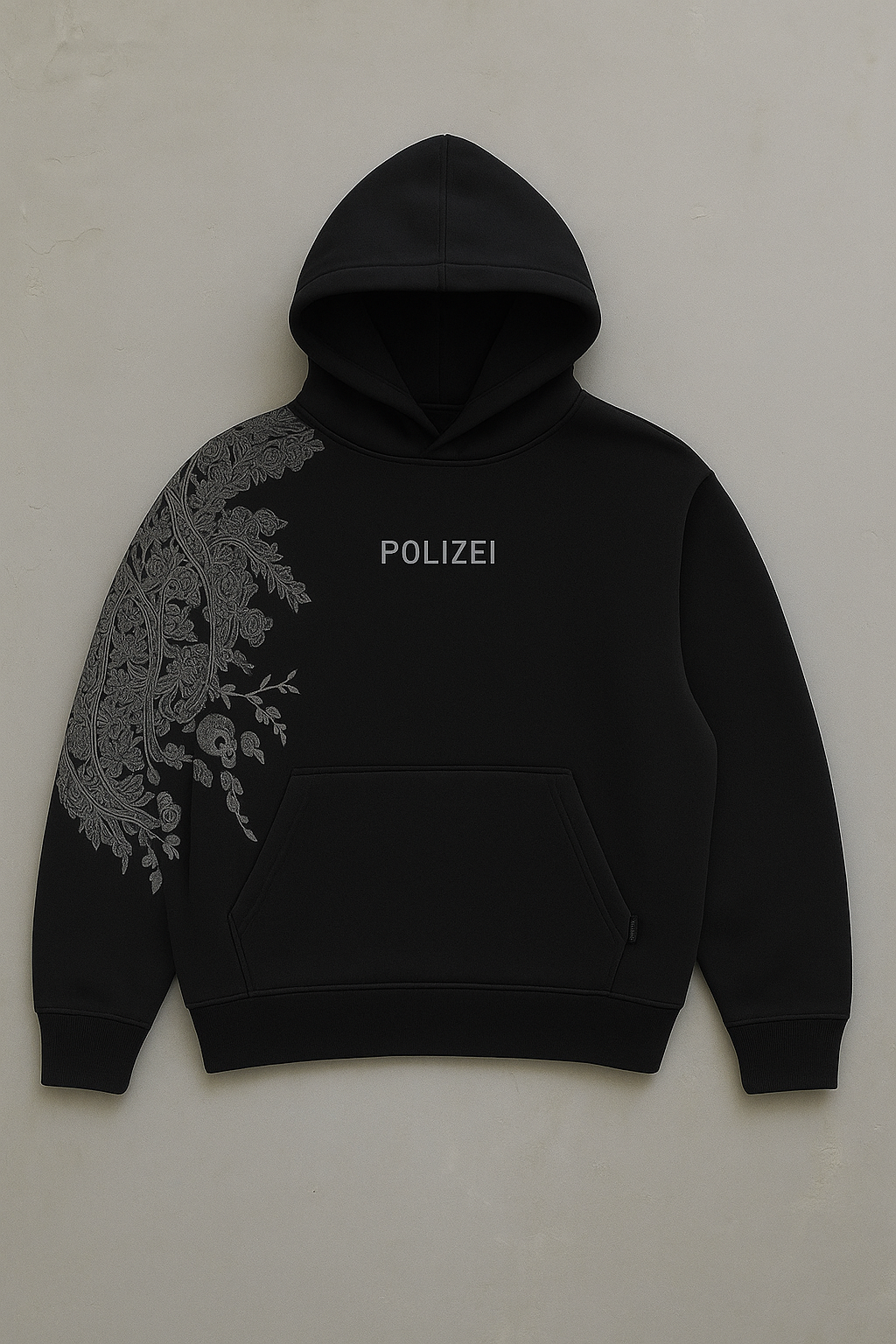 POLIZEI Artistic Floral Hoodie