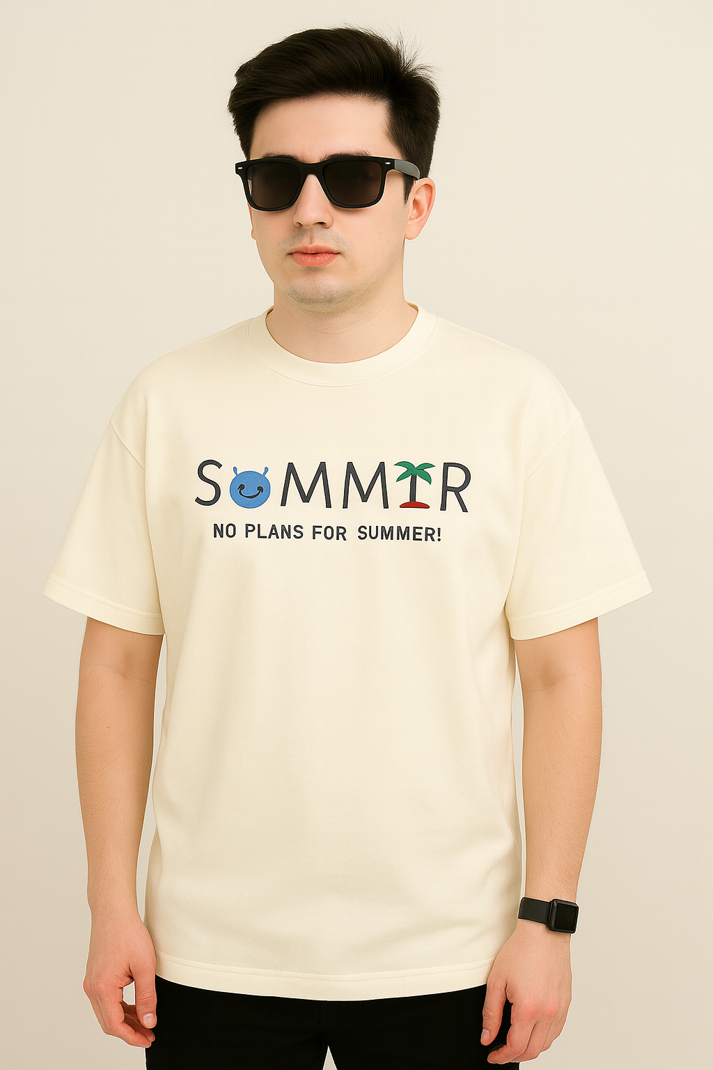 “SUMMER VIBES “ Drop shoulder tees