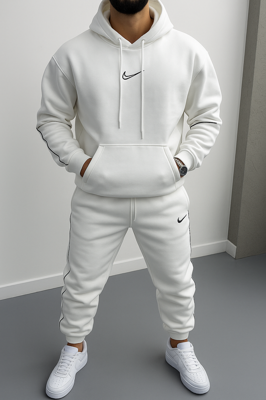 Clean Design, Sporty Streetwear Vibe Tracksuits for Mens