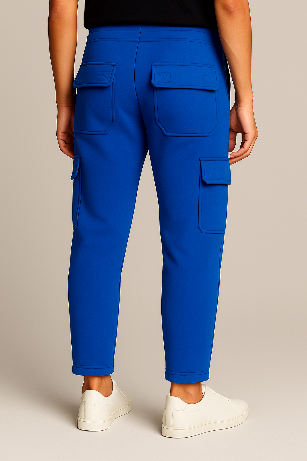 6 POCKET PURE COTTON FLEECE MENS TROUSERS
