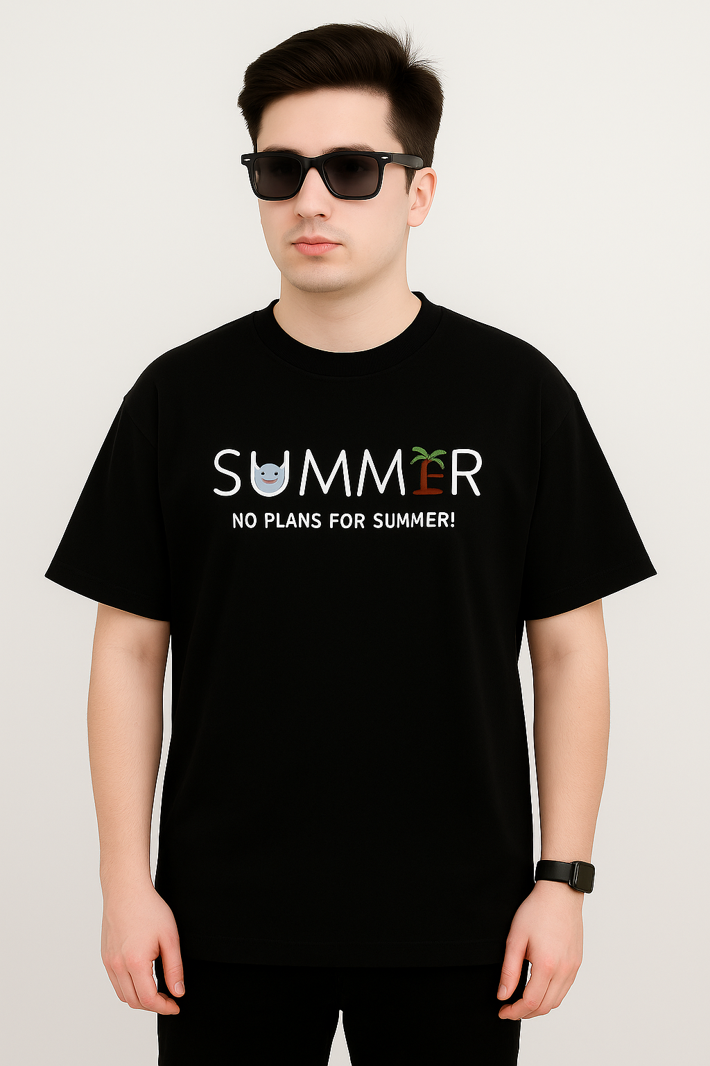 “SUMMER VIBES “ Drop shoulder tees
