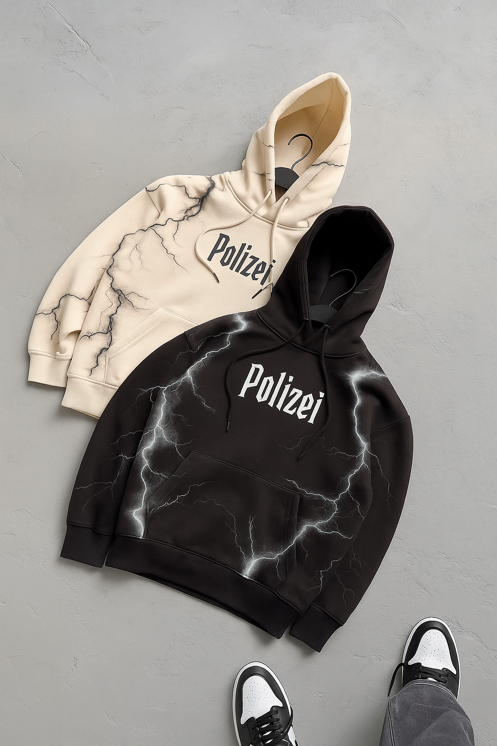 All Over Printed thunder Hoodies for Mens