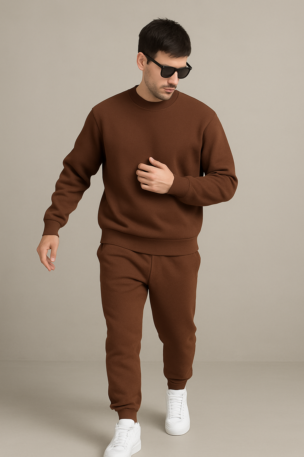 “Cocoa Luxe Fleece Tracksuit”