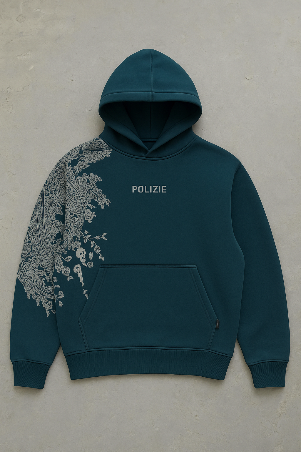 POLIZEI Artistic Floral Hoodie