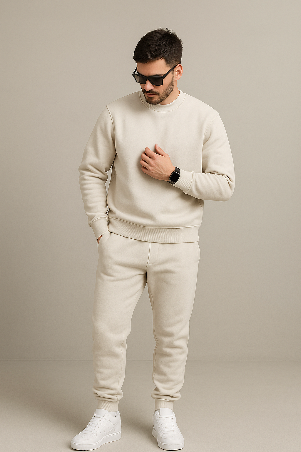 “Cocoa Luxe Fleece Tracksuit”