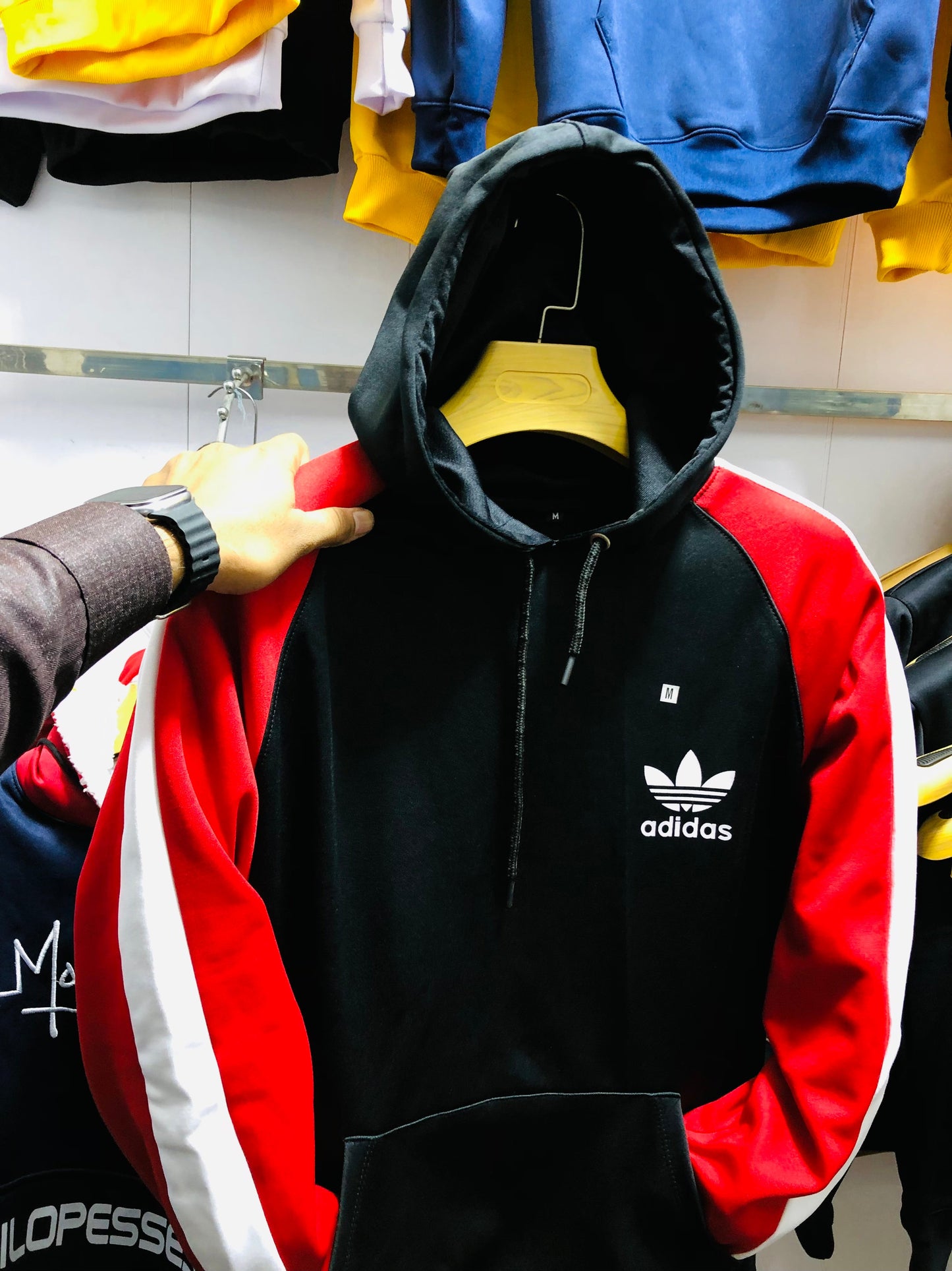 Multi color Arm Hoodie