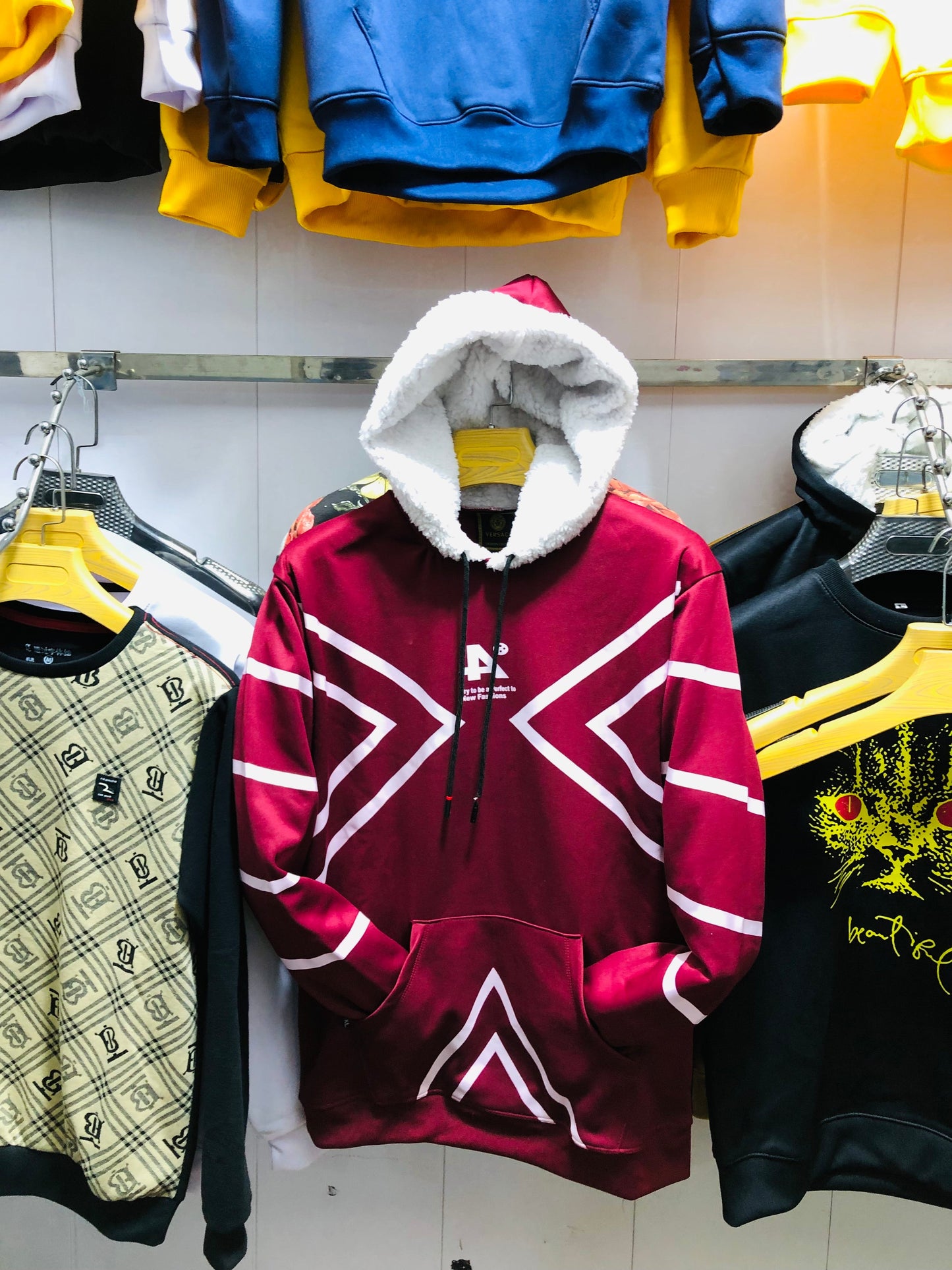 Cross lining Hoodie