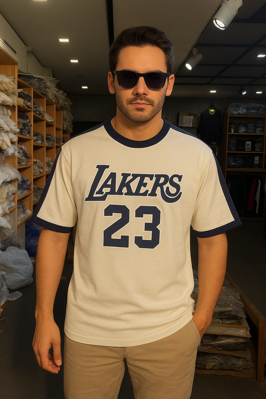 LAKERS 23 PREMIUM DROP SHOULDER TEES