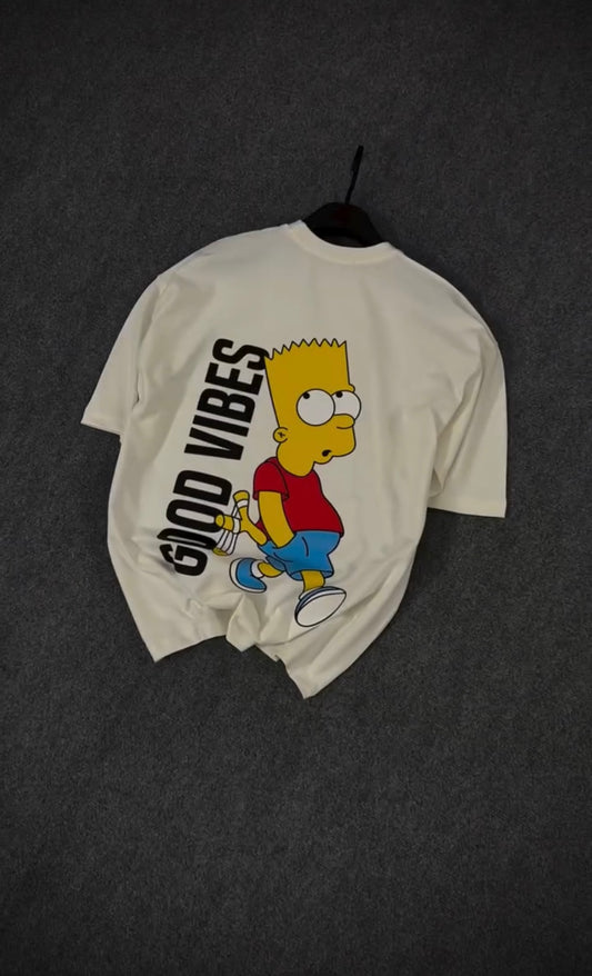 GOOD VIBES DROP SHOULDER TEES