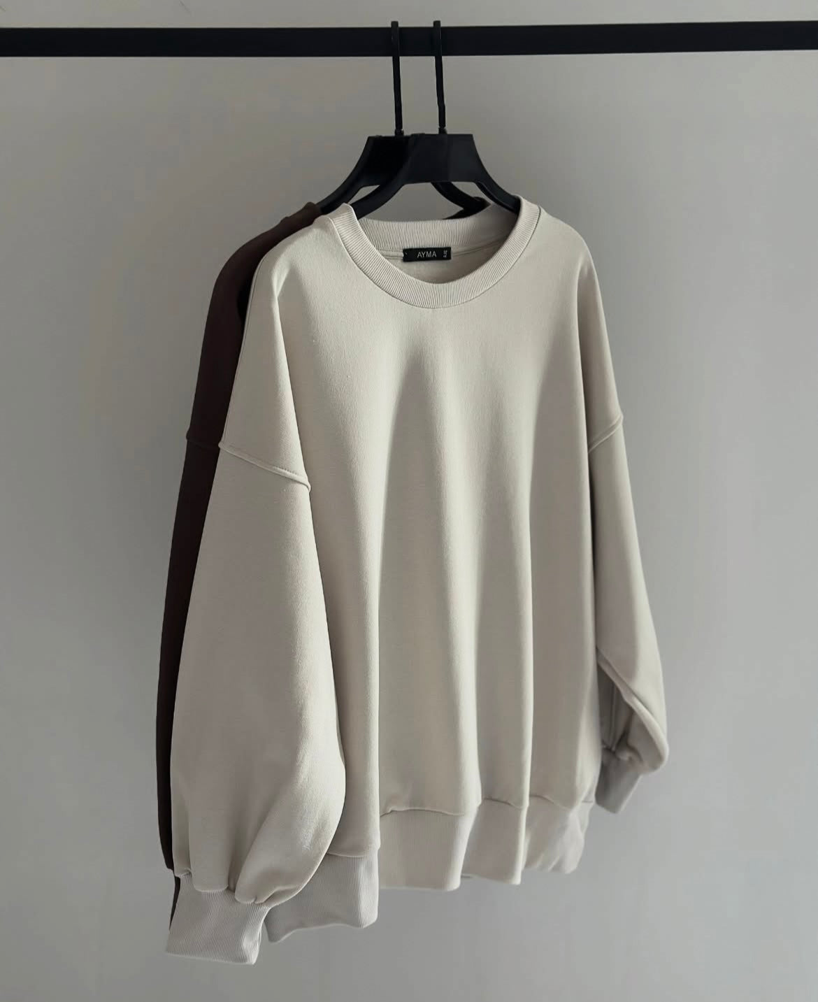 DROP SHOULDER BAGGY FIT SWEATSHIRTS