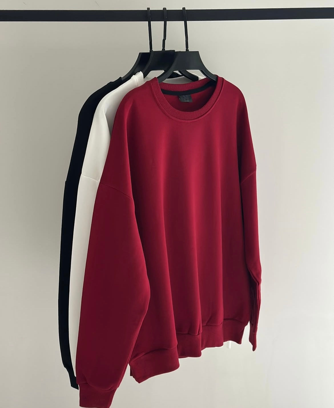 DROP SHOULDER BAGGY FIT SWEATSHIRTS