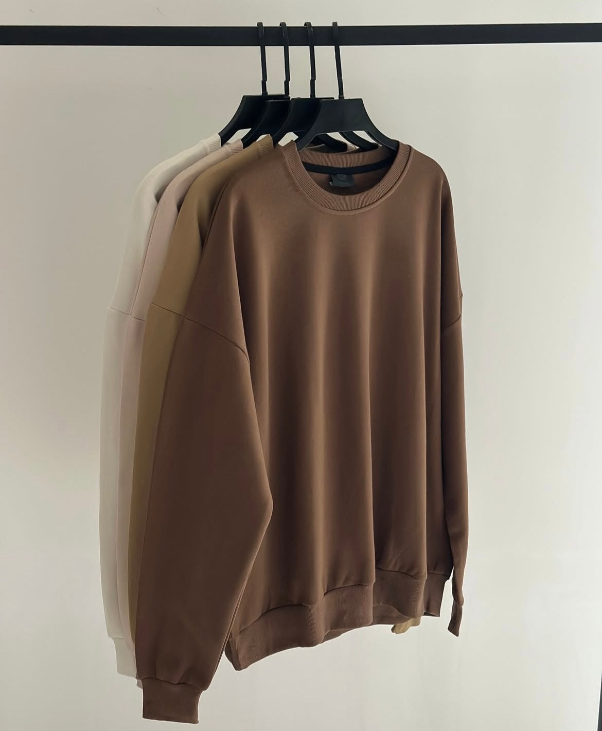 DROP SHOULDER BAGGY FIT SWEATSHIRTS